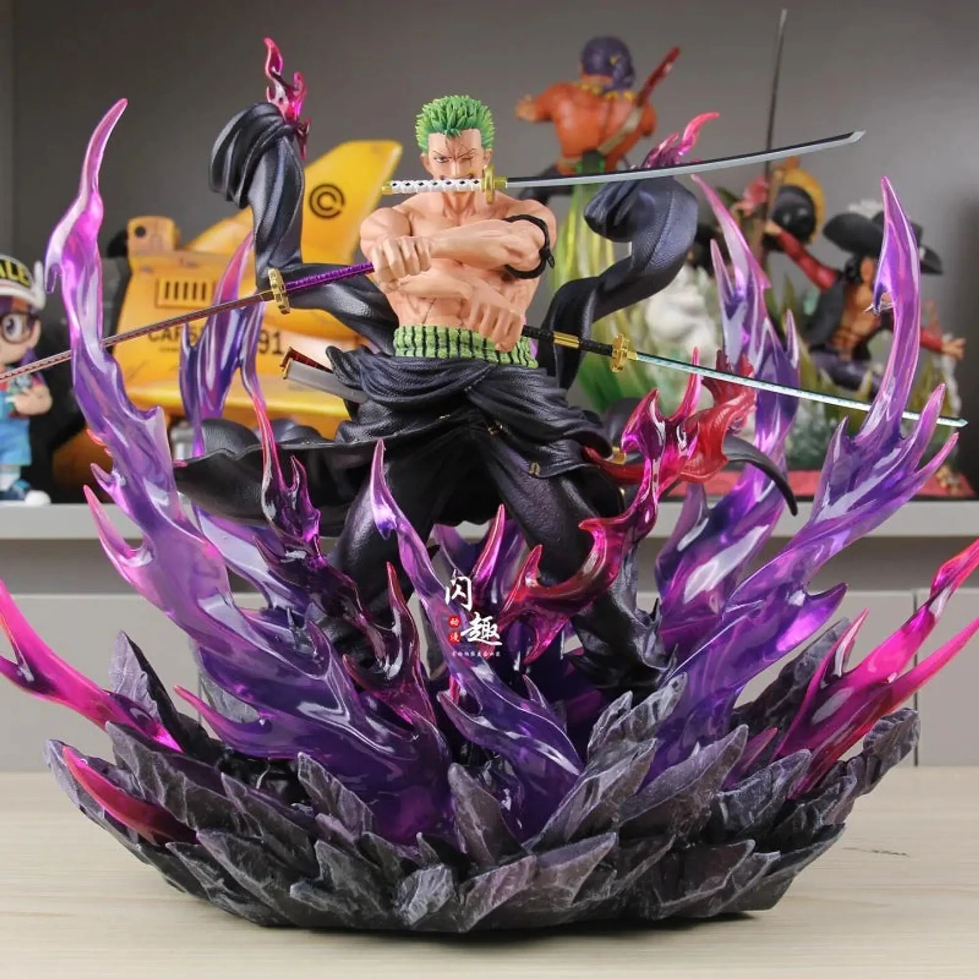 Zoro King of Hell Enma Flames JT Studio