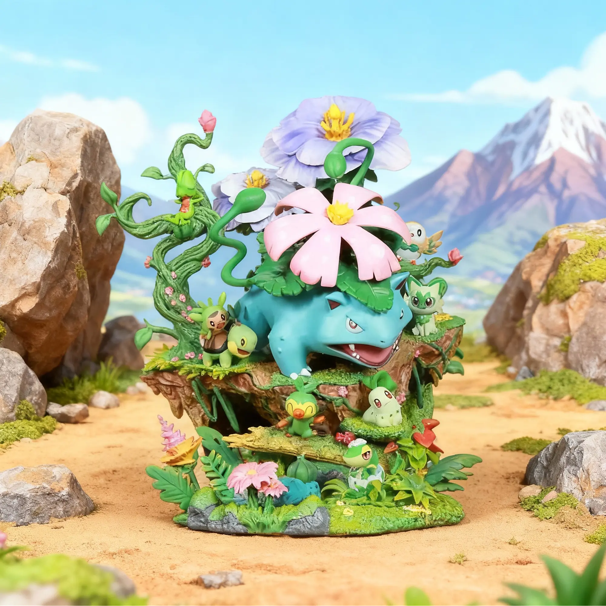 Diorama Pokemon Planta Venusaur EGG Studio PVC
