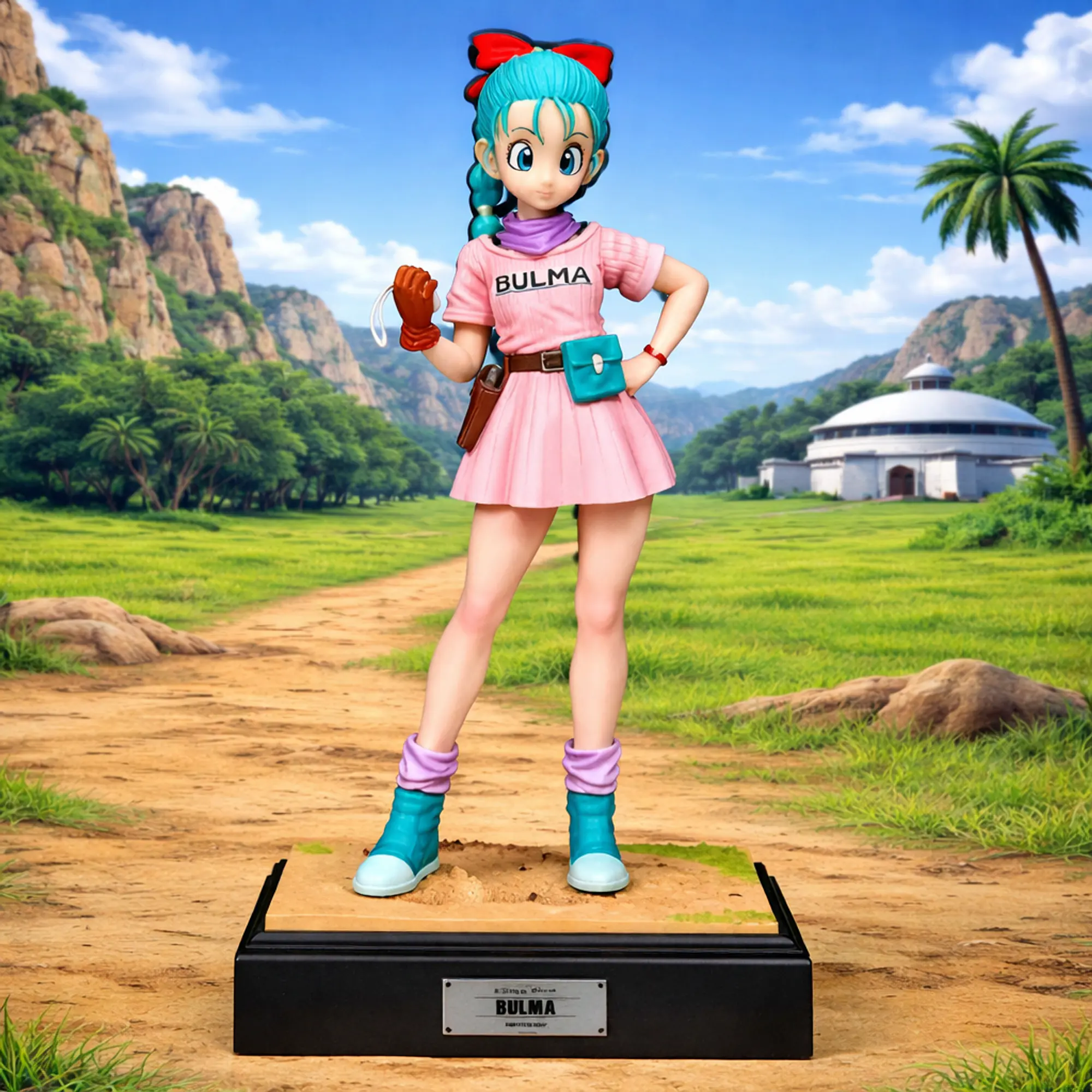 Bulma Classic Pink Dress Capsule Corp Dragon Ball Z JT Studio