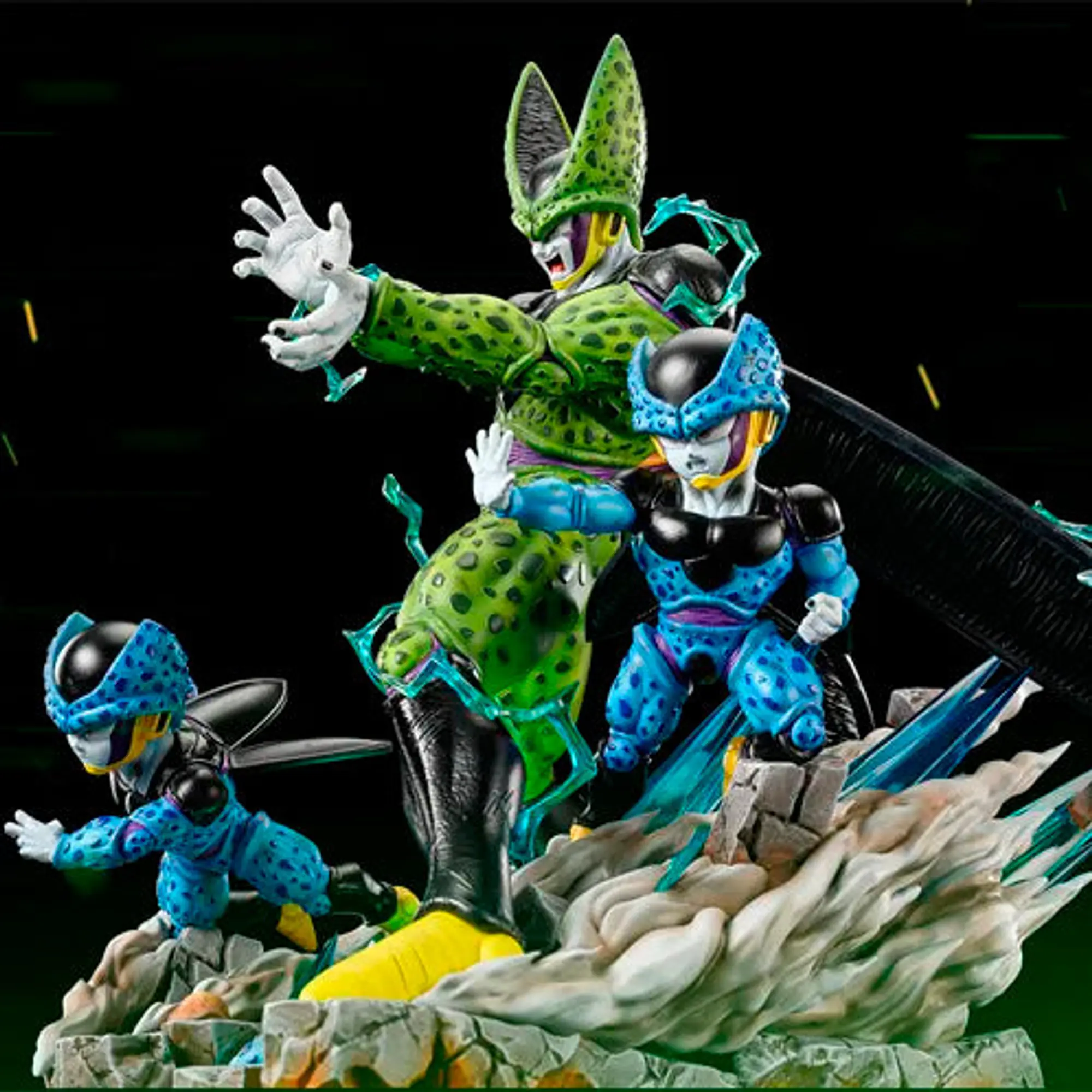 Final form Cell and Cell Jr Kamehameha