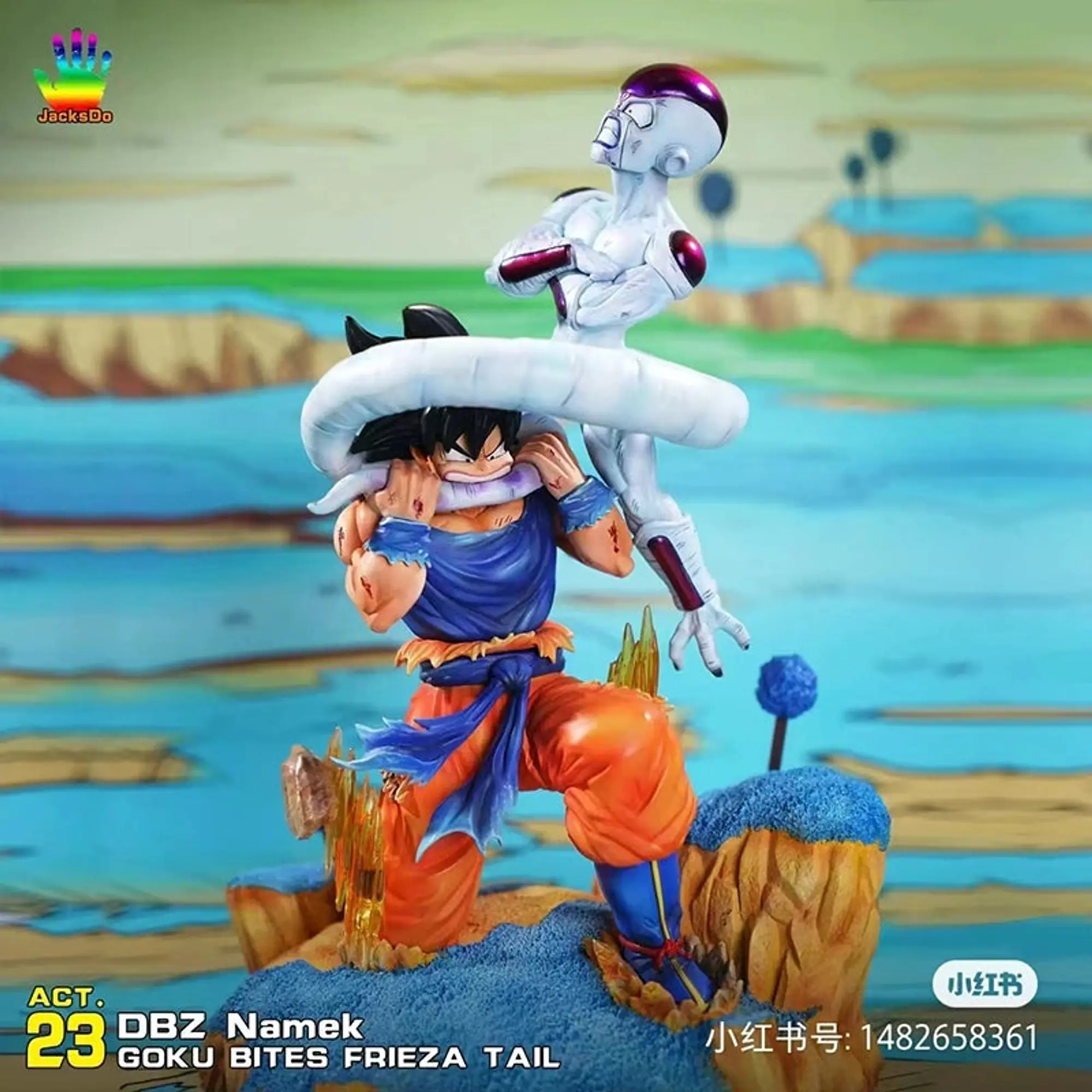 Diorama Goku vs Freezer Saga Namek JacksDo Studio PVC